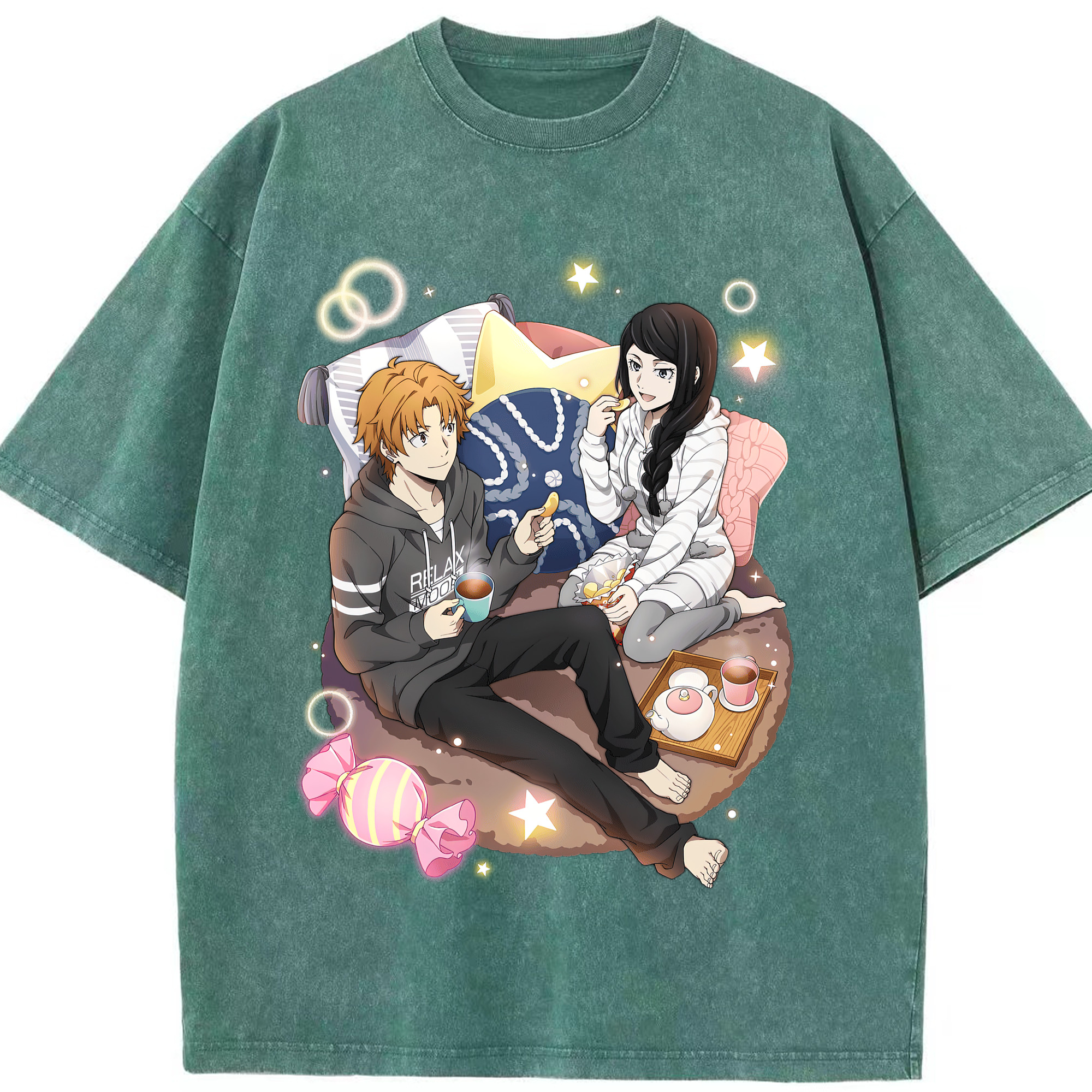 （画像用） 文豪ストレイドッグス Bungo Stray Dogs 綿100% ヴィンテージ風 半袖Tシャツ（フロントプリント）